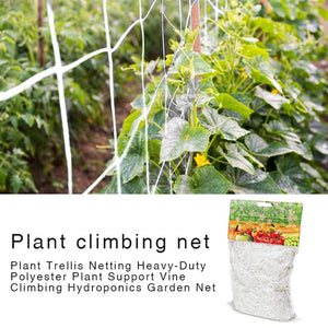 Mesh 5/10m Polyester Net Loofah Netting For Morning Glory Vine Flowers Garden Plants Climbing Net Cucumber Vine Grow Holder