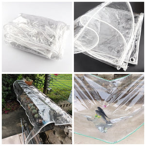 0.3mm Thick Highly Transparent Soft PVC Rainproof Cloth Bonsai Succulent Car Tarpaulin Cloth Garden Plant Cover Keep Warm Film